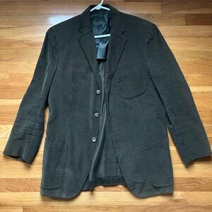 Men's Olive Corduroy Blazer Jacket